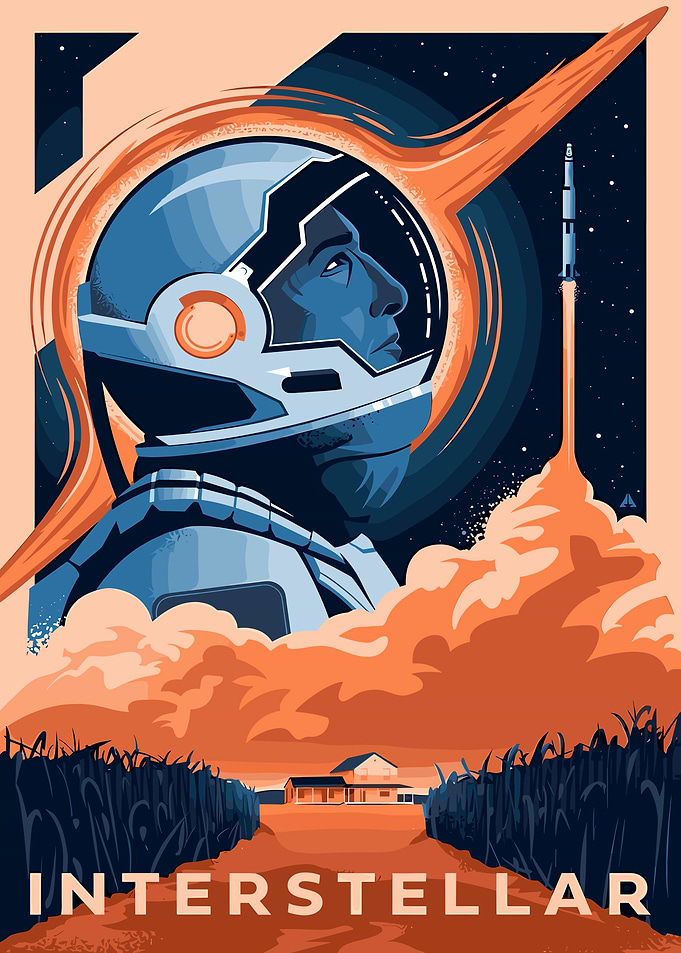 Interstellar Movie Poster Art