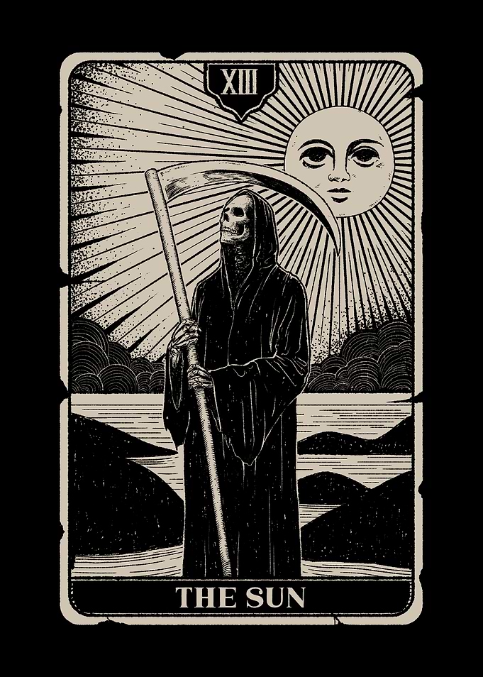 Death Sun Tarot Card