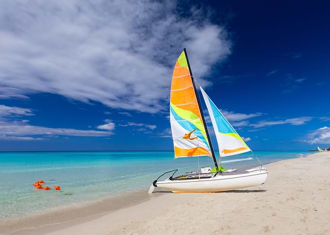 Sailboat on a Tropical Beach, Cuba