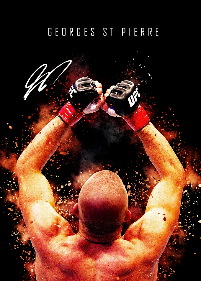 Georges St Pierre UFC Champion Art