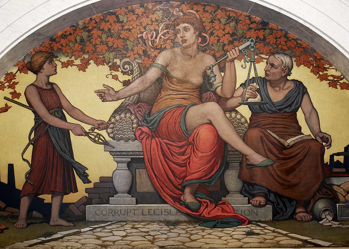 Allegory of Justice and Corrupt Legislation