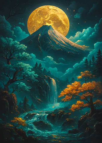 Mountain Landscape Kintsugi