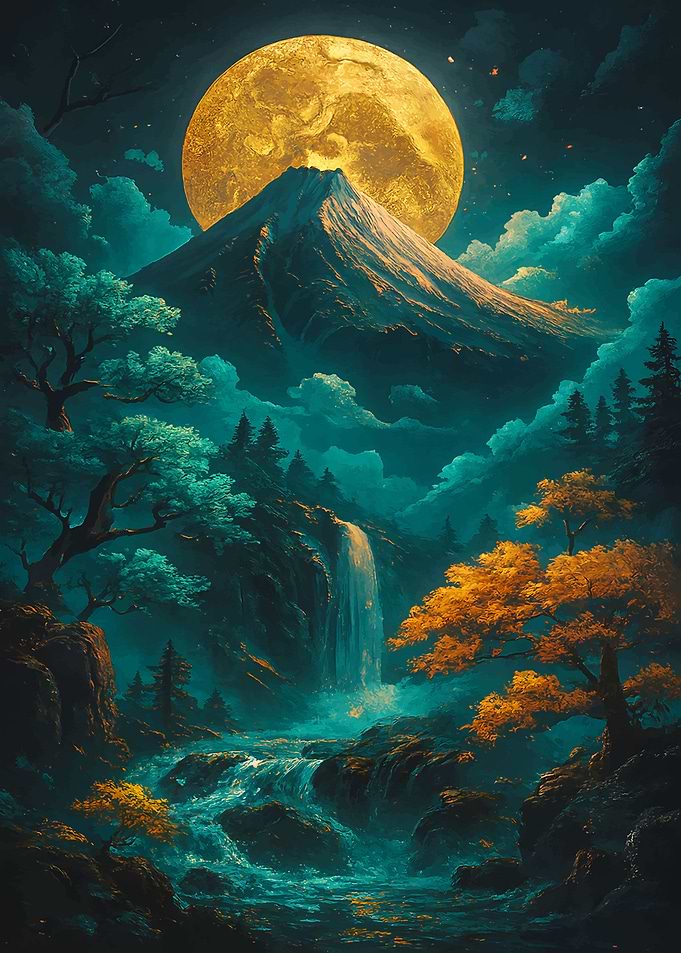 Mountain Landscape Kintsugi