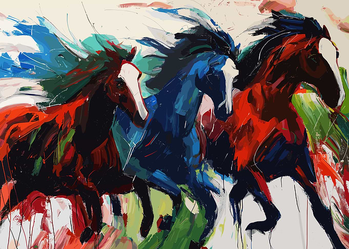 Abstract Horses