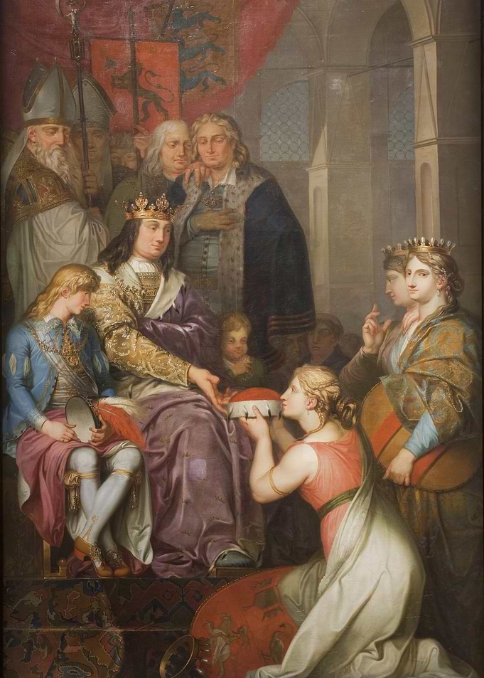 Coronation Scene Painting