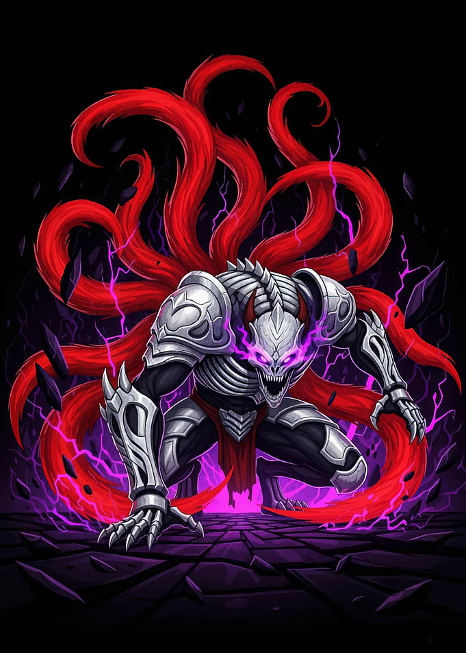 Armored Monster with Red Tails