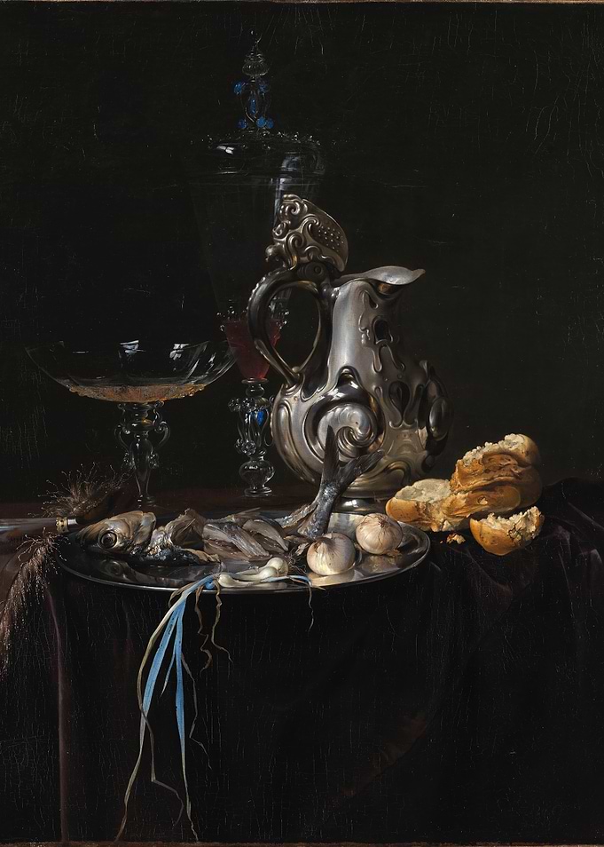 Still Life with Fish and Silverware
