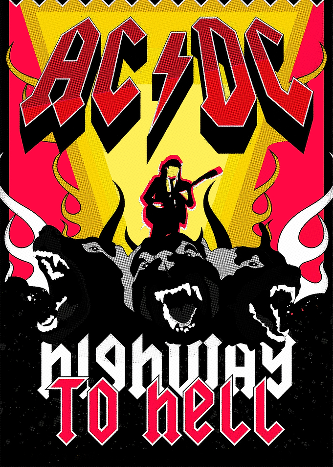AC/DC Highway to Hell Poster Art