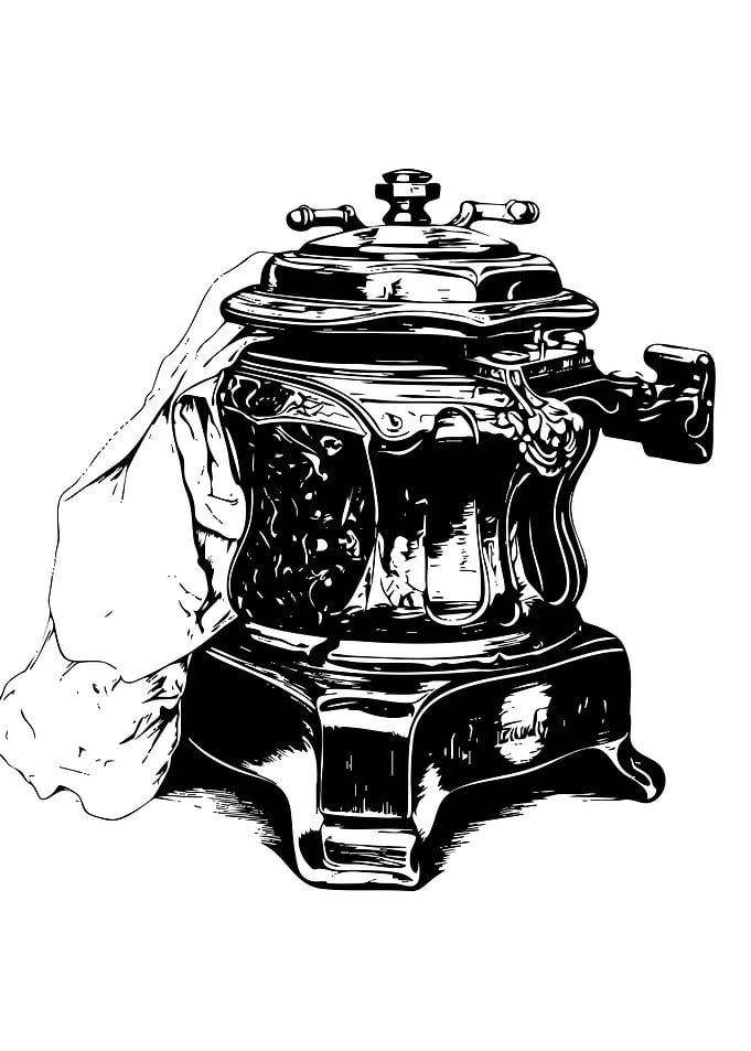 Antique Samovar Illustration