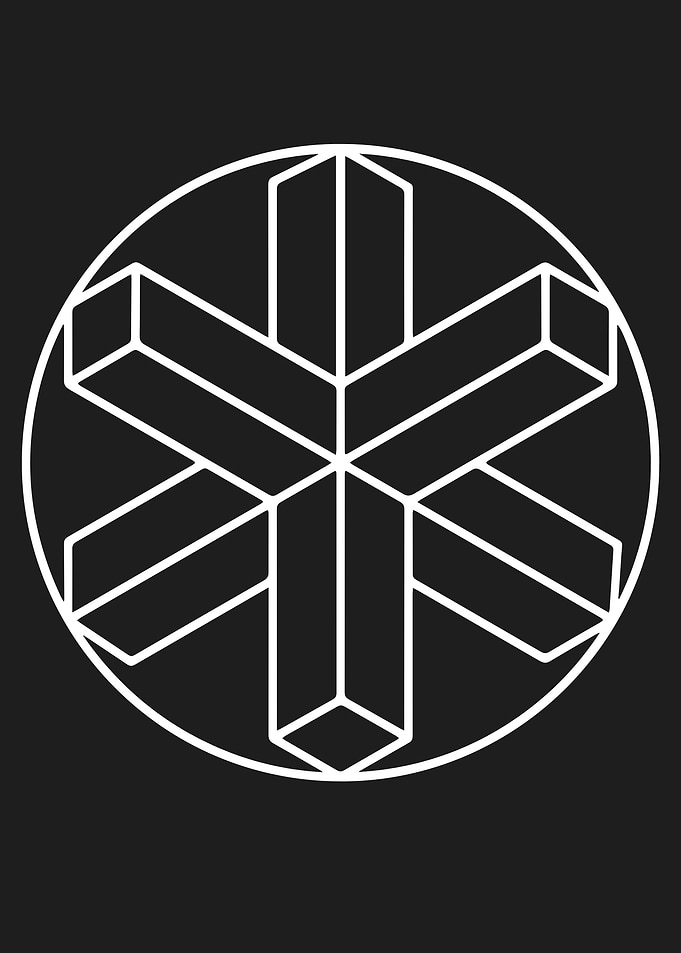 Geometric Snowflake Illusion Crop Circle