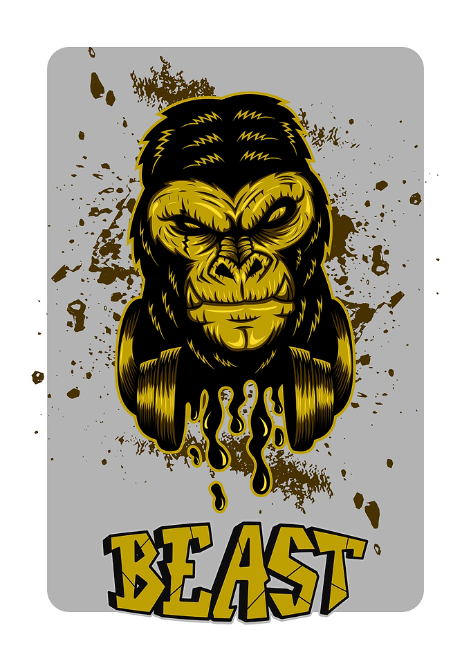 Gorilla Beast Graphic Art