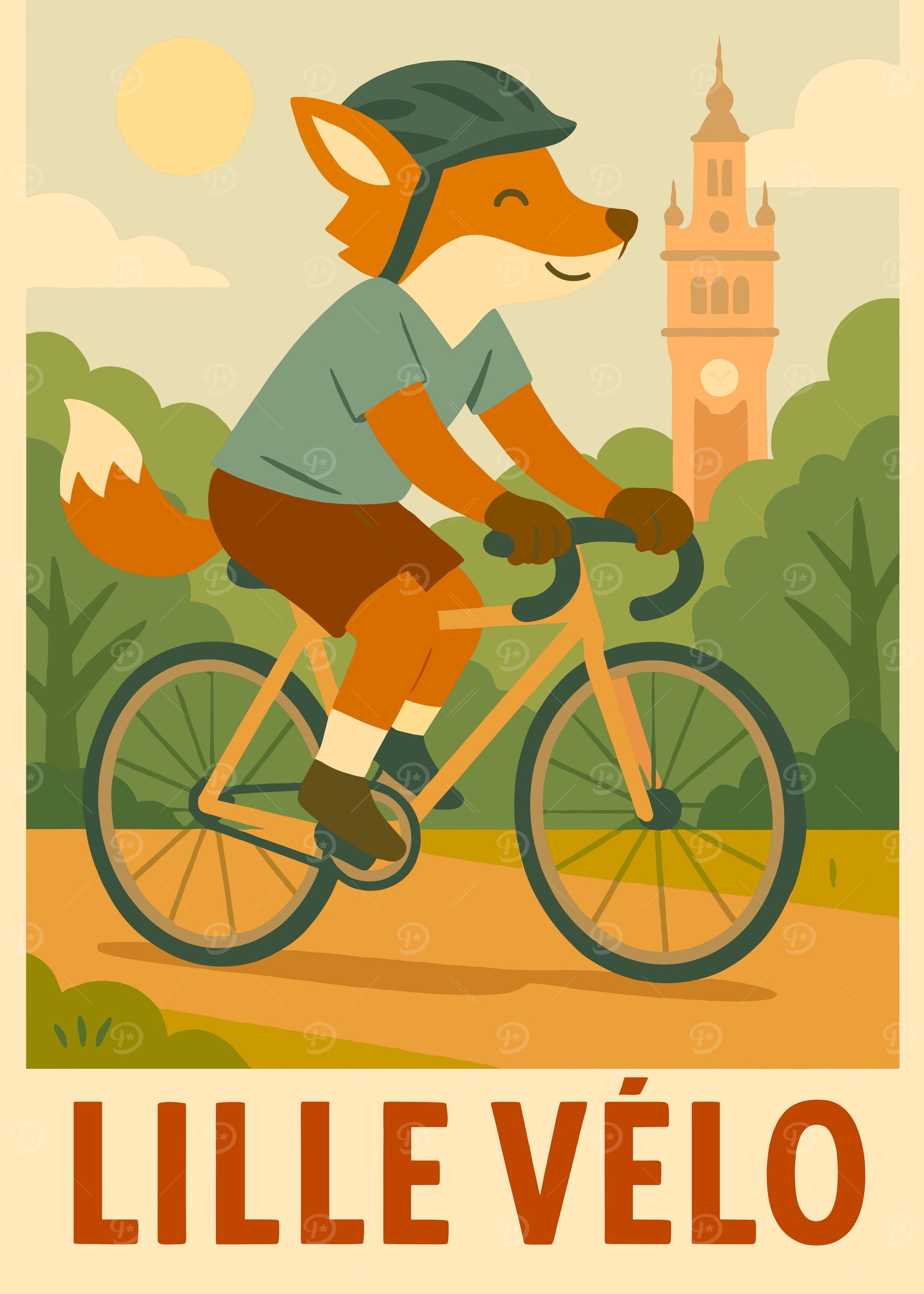 Lille Vélo: Fox on a Bicycle