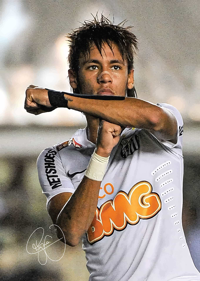 Neymar Jr. Celebration Portrait