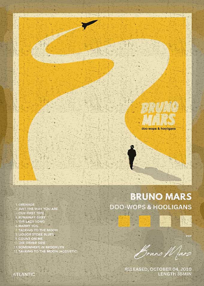 Bruno Mars Doo-Wops & Hooligans Album Art