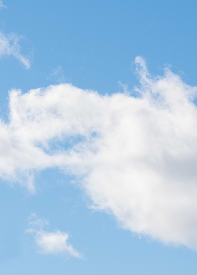 Blue Sky with White Clouds