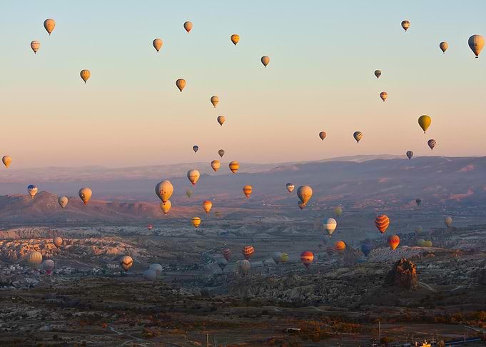 Hot Air Balloons at Sunrise