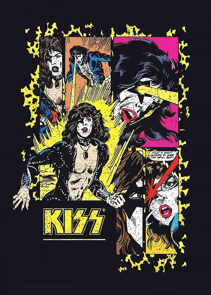 KISS Band Comic Art