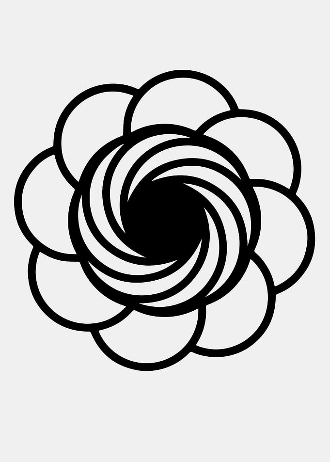 Cosmic Vortex Flower