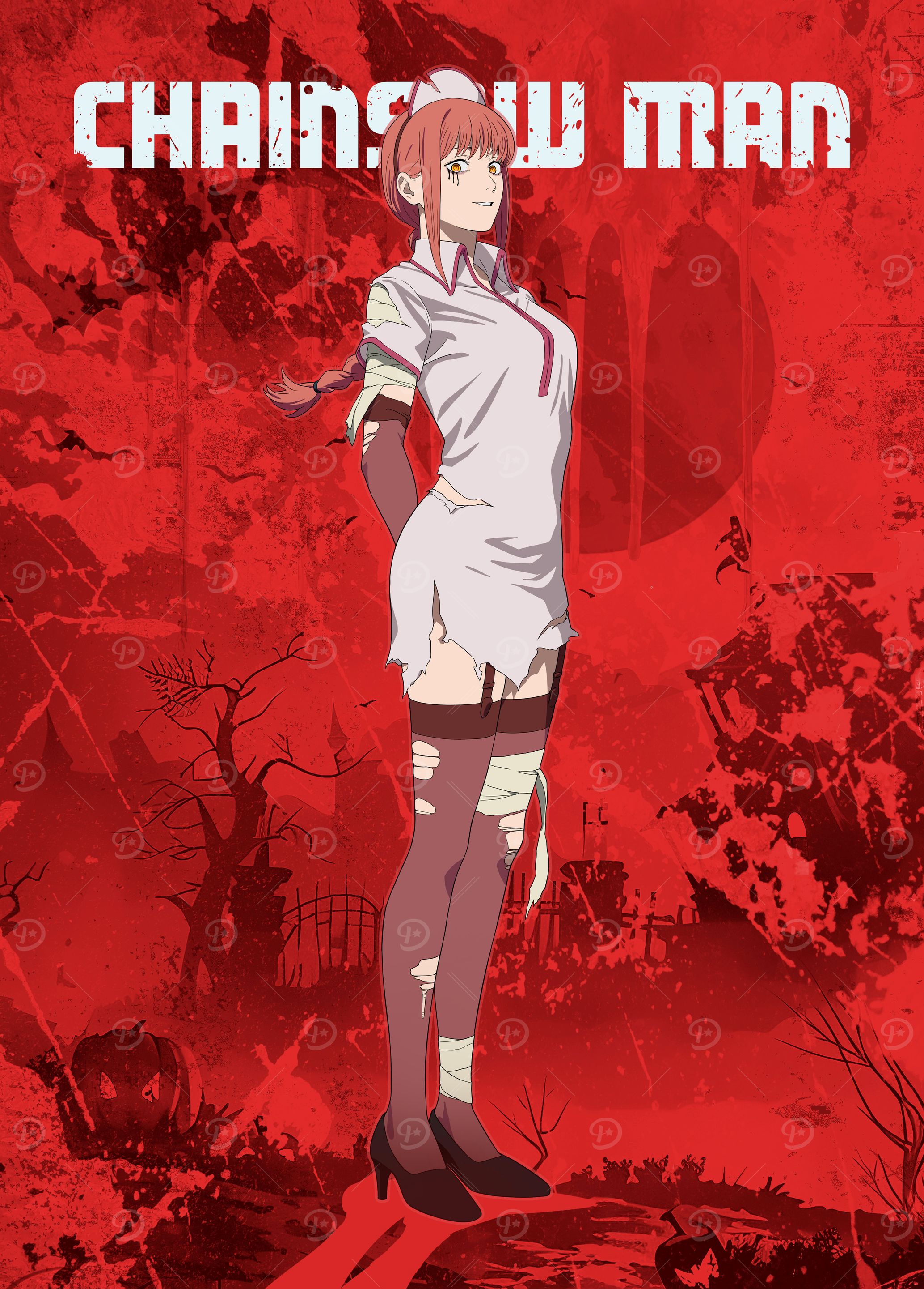 Chainsaw Man: Makima's Spooky Nurse Logo