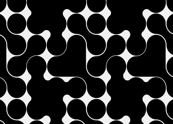 Abstract Black and White Pattern