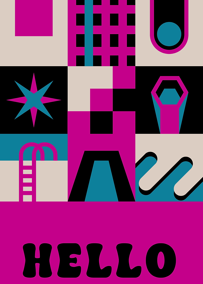 Geometric Hello Art