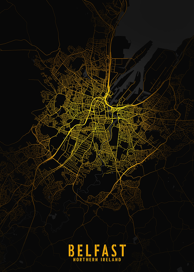 Belfast Golden City Map