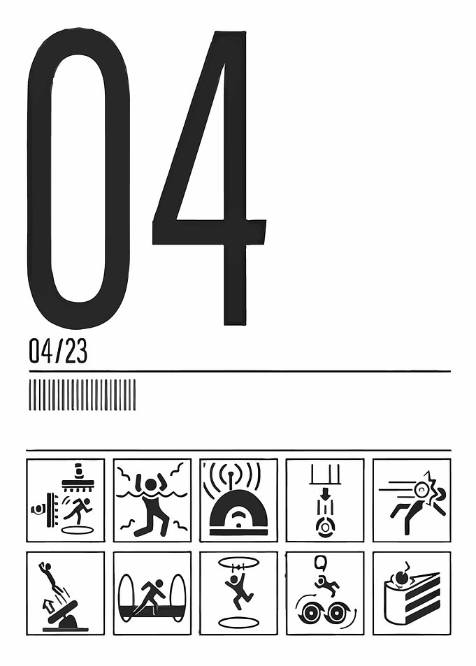 Portal 2 Gaming Poster