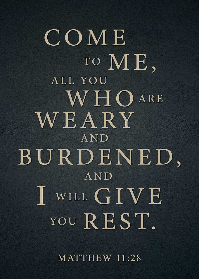 Matthew 11:28 Scripture Art