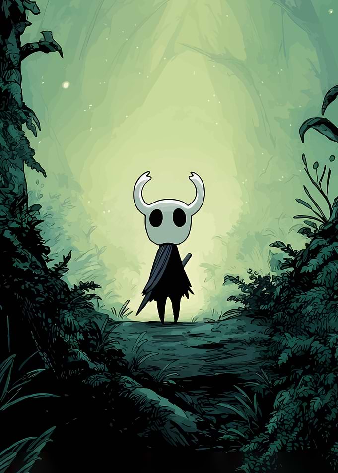 Hollow Knight in Green Forest