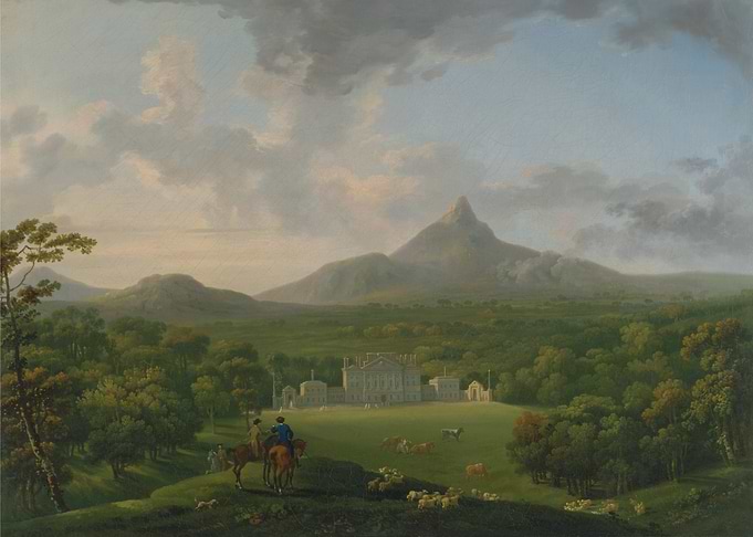 Landscape with Estate and Mountain