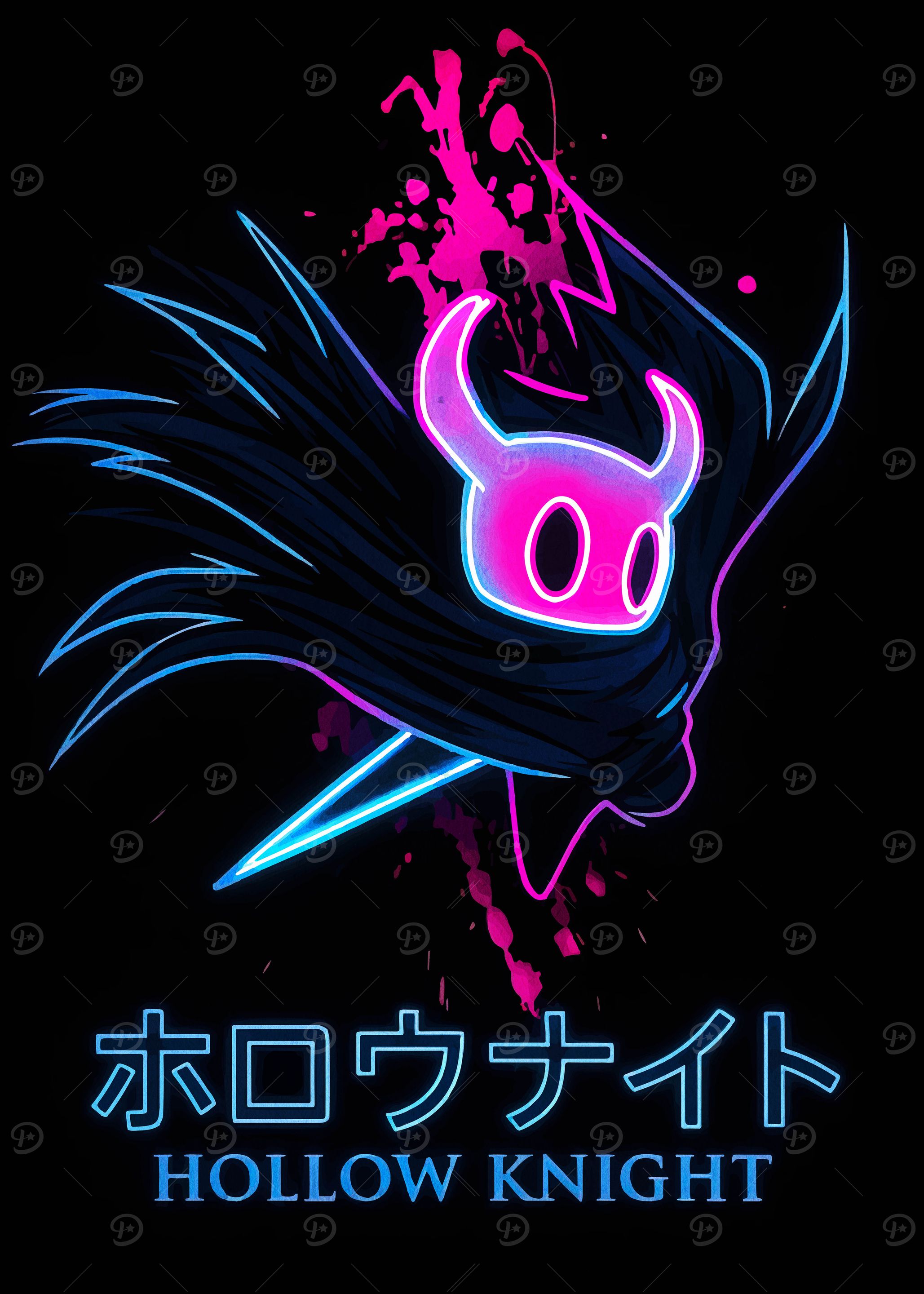 Hollow Knight Neon Art
