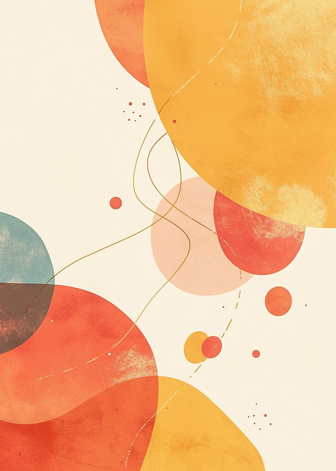 Abstract Circles Art Print