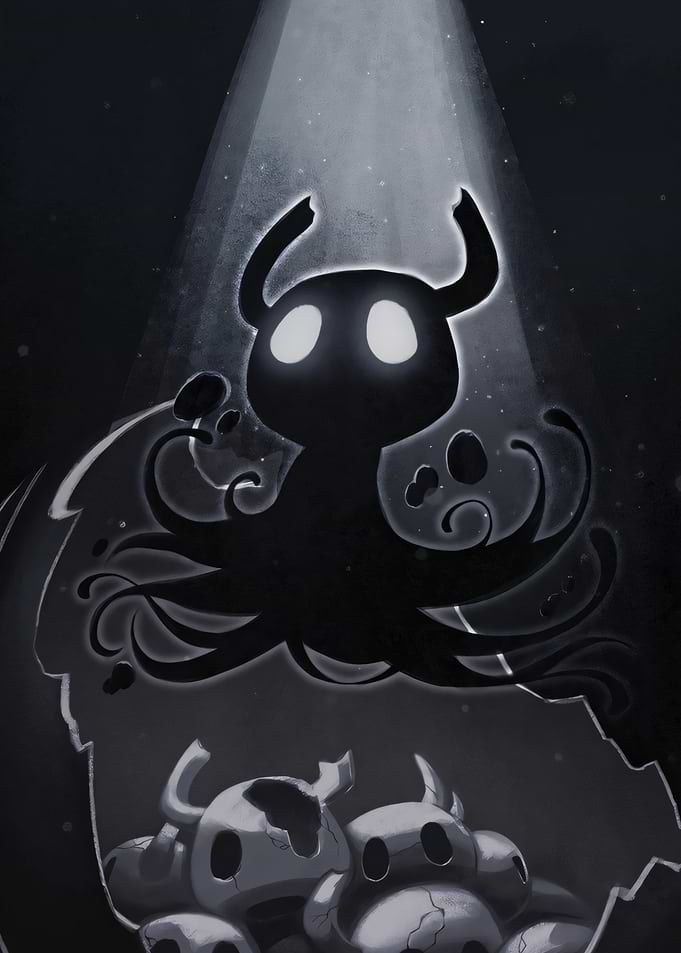 Hollow Knight Black Poster