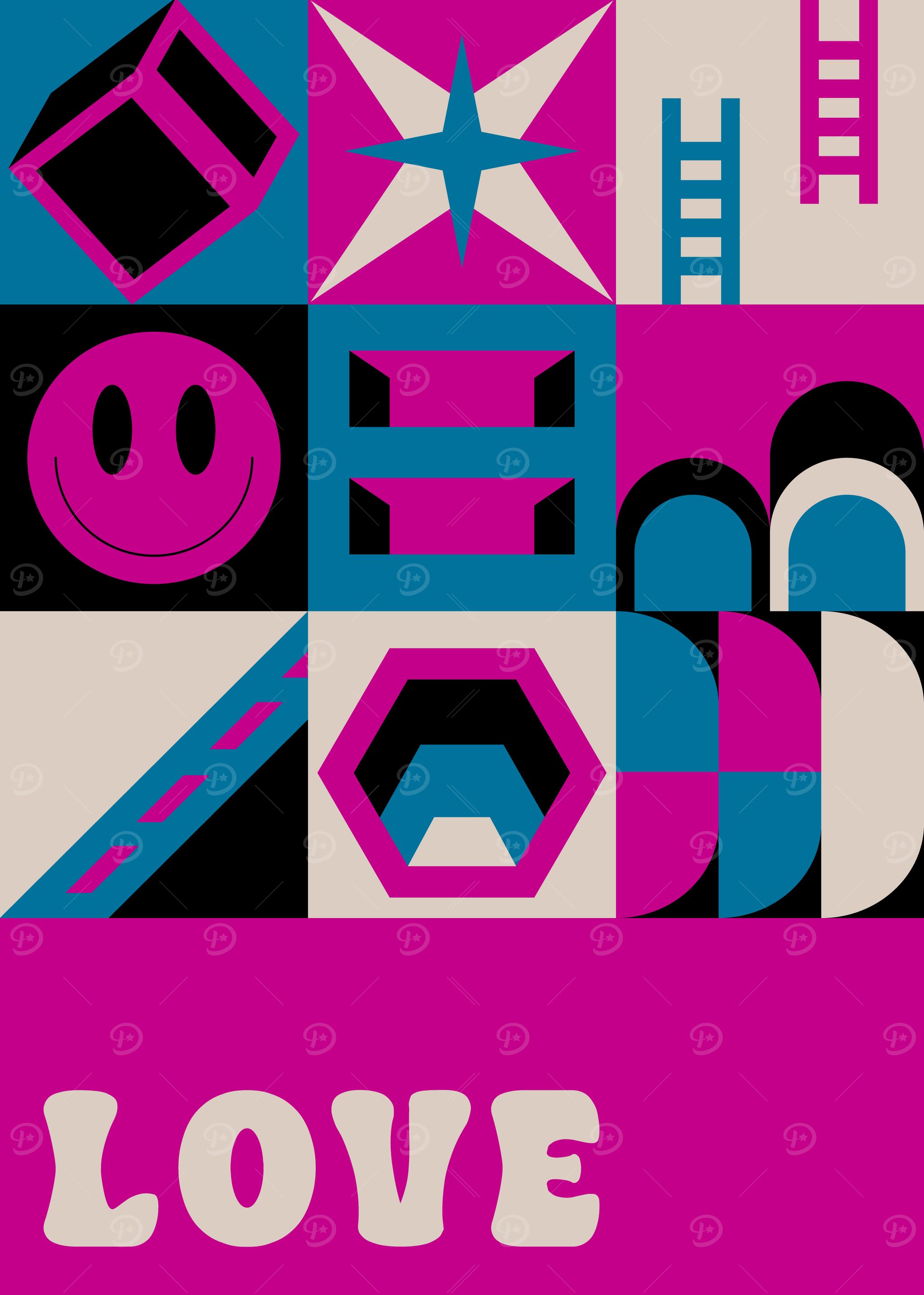 Geometric Love Pattern