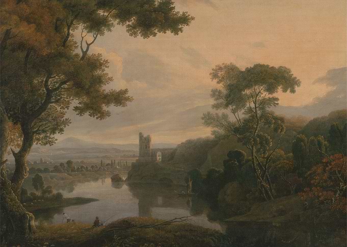 Landscape with Ruins and River