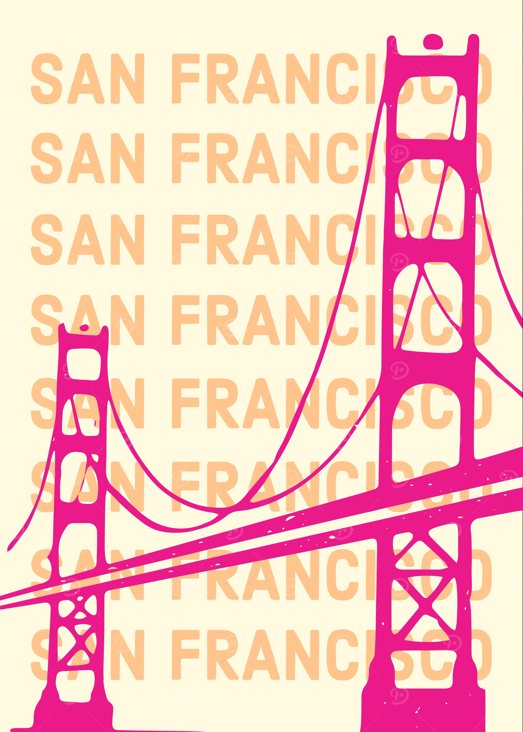 San Francisco Golden Gate Bridge Art