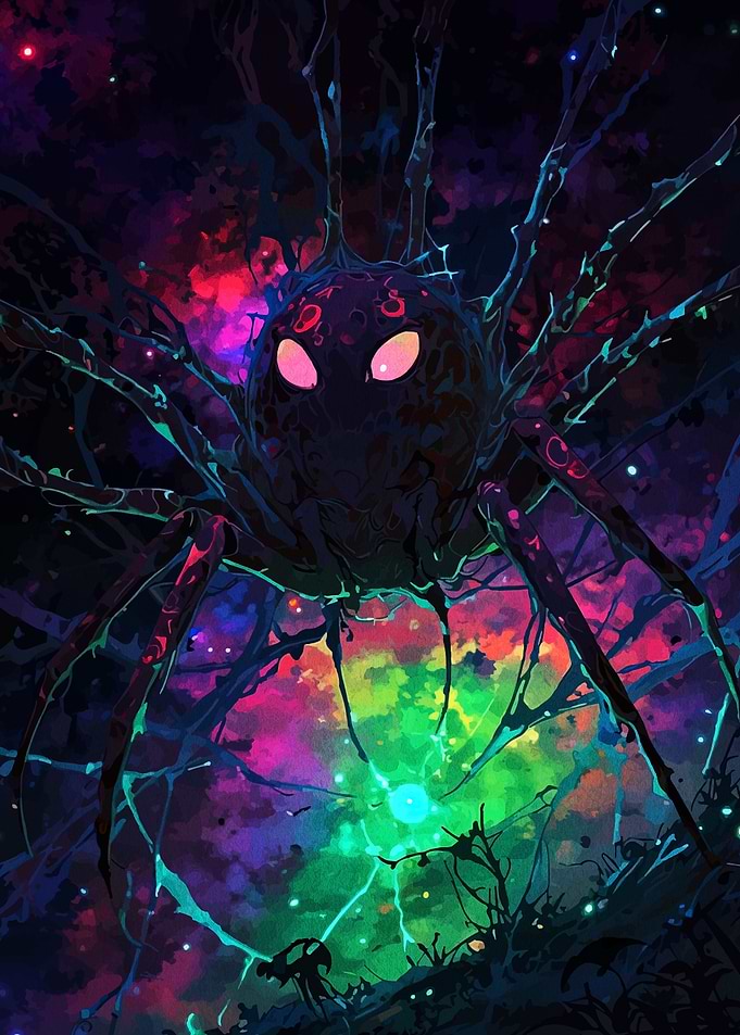 Cosmic Spider Fantasy Art