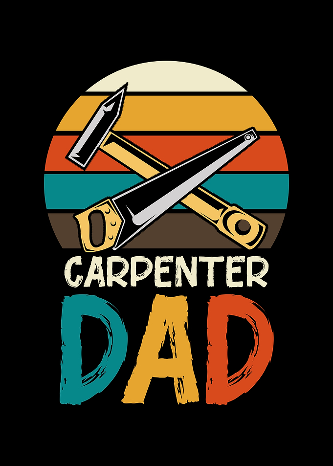 Carpenter Dad Retro Design