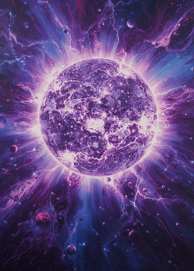 Cosmic Purple Energy Star