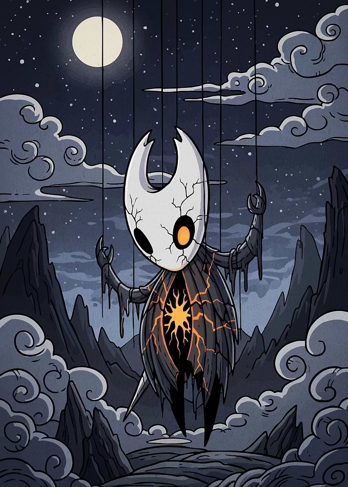 Hollow Knight Puppet Night Landscape