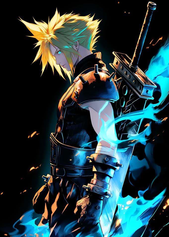Cloud Strife with Buster Sword