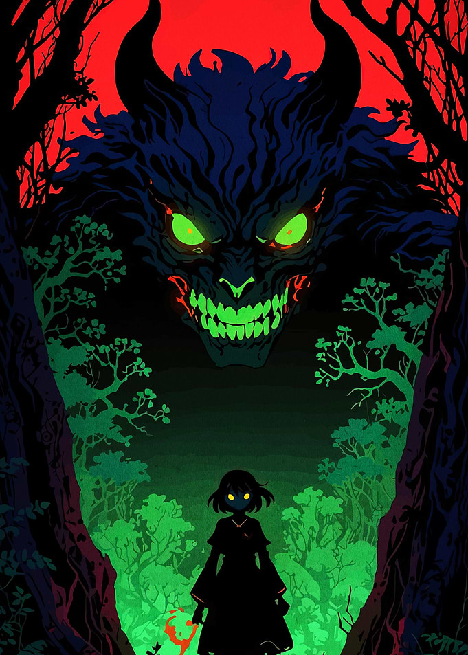 Forest Encounter with a Demon