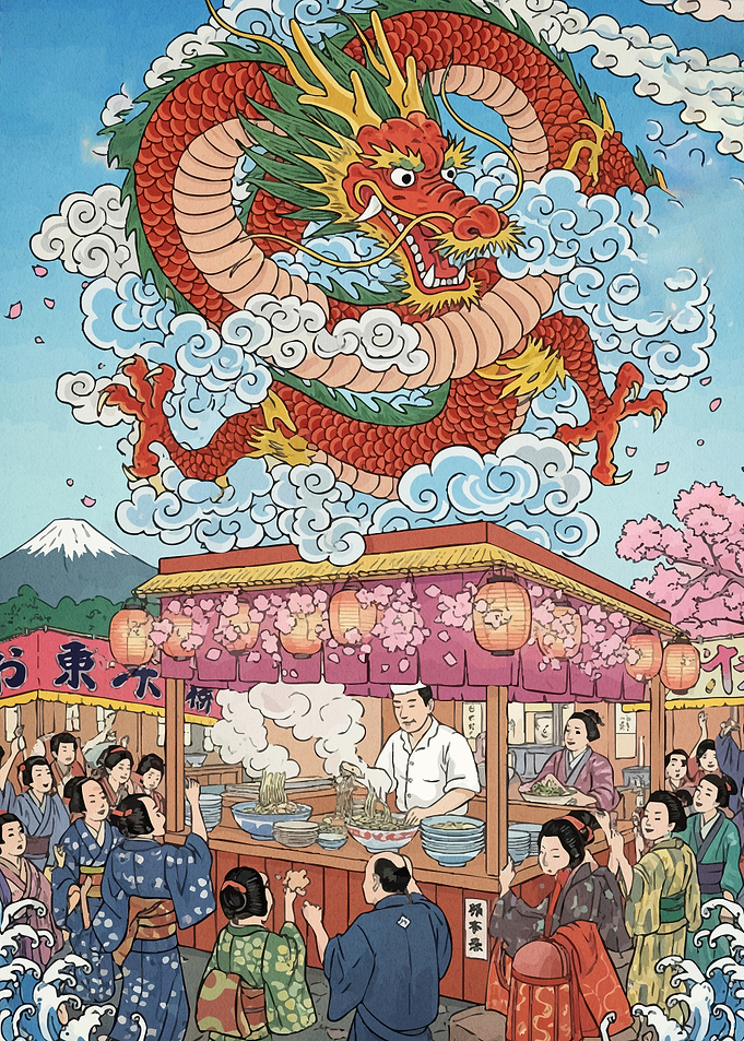Japanese Street Dragon