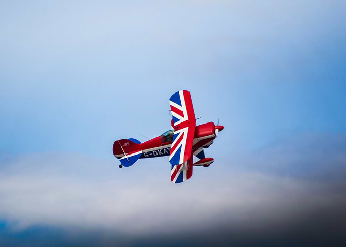 Pitts Biplane Union Jack at Cleethorpes