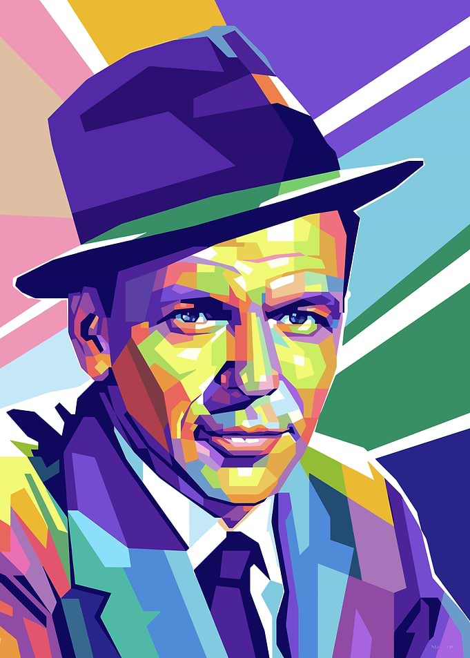 Frank Sinatra Pop Art Portrait