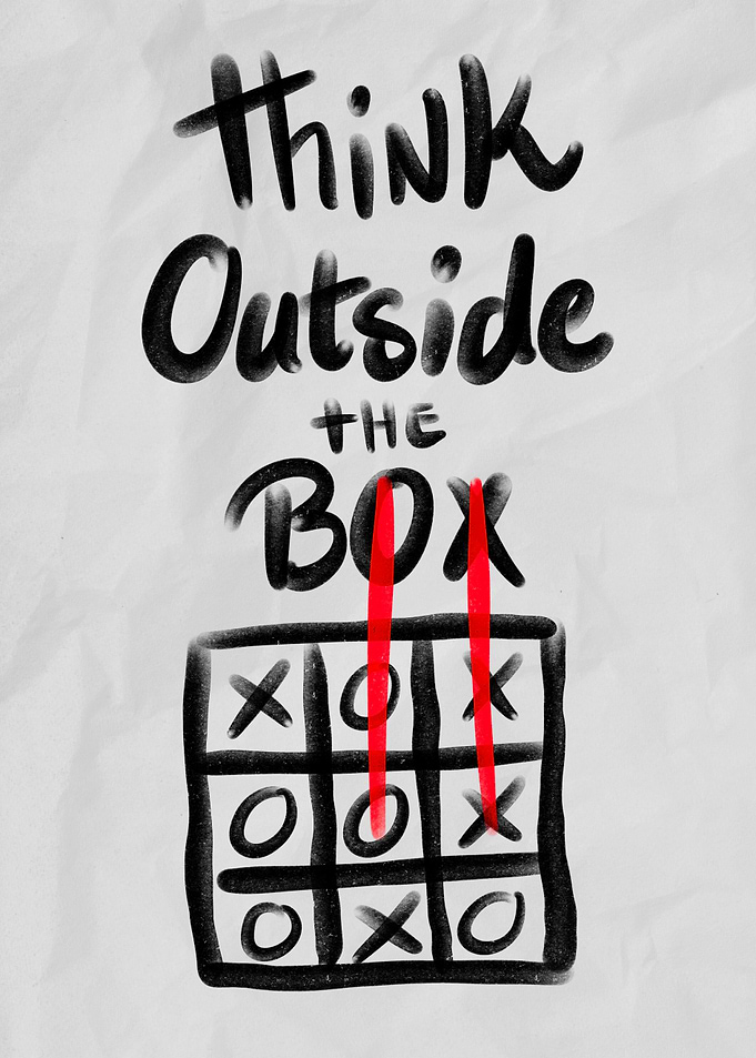 Think Outside the Box Tic-Tac-Toe