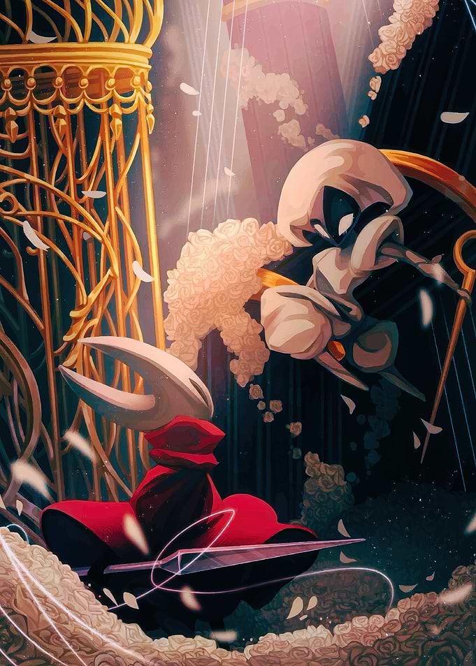 Hornet vs The Knight Illustration