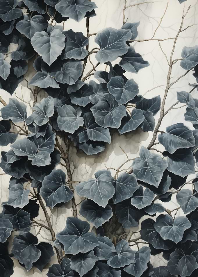 Ivy Leaves on Wall Floral