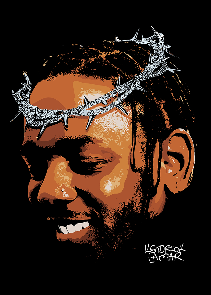 Kendrick Lamar Crown of Thorns Portrait