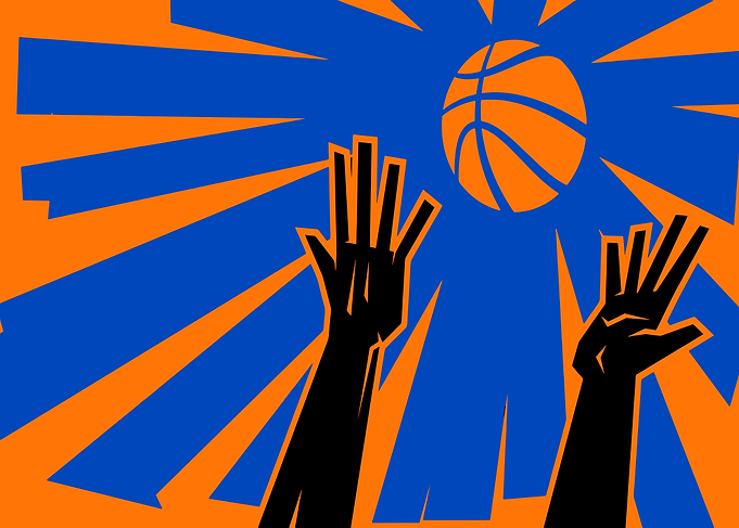 Basketball Action Graphic